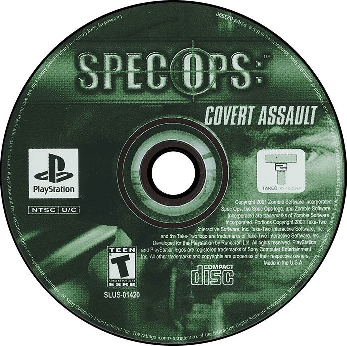 Spec Ops Covert Assault box art for Playstation